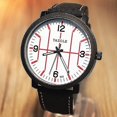 thumbnail image 4 of Yazole 323 reloj de cuarzo de moda para hombre reloj deportivo con correa de cuero luminoso casual Afortunado Sencillez, 4 of 5