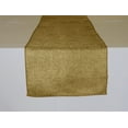 thumbnail image 2 of Faux Burlap Table Runner Solid Dark Gold, 2 of 2