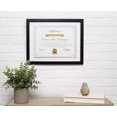 thumbnail image 2 of Kate & Milo Diploma Frame Marco Clásico Para Exhibición De Documentos Y Certificados, Negro Con Tapete Blanco, Ideas Para Regalos De Posgrado, Marco De Pared O Mesa, 2 of 5