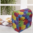 thumbnail image 3 of Cubes Stand Mixer Cover, Colorful Rainbow Inspired Composition of Like Motifs in Square Form, Kitchen Appliance Organizer Bag Cover with Pockets, 5 Quarts, Multicolor, by Ambesonne, 3 of 4