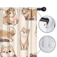thumbnail image 4 of Blackout Kids Curtains,Shiba Inu Childrens Insulated Curtains Set Of 2,Bedroom Essentials,Toddler Room Decor 42x54in(106x137cm), 4 of 4