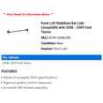 thumbnail image 2 of Front Left Stabilizer Bar Link - Compatible with 2008 - 2009 Ford Taurus X, 2 of 2