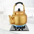 thumbnail image 3 of MesaSe Portable Tea Kettle Kettle Anti-scalding Handle Lightweight Gold Multifunction Kettle for Outdoor Kitchen Hiking Camping   Gold, 3 of 9