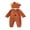 Light Brown, variant on Cjfdfy Newborn Baby Boy Girl Thanksgiving Outfits Long Sleeve Turkey Embroidery Jumpsuit With Hat My First Thanksgiving Little Turkey Fall Outfit 0-6 Months