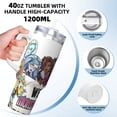 thumbnail image 3 of Yiaed Monster High Print 40oz Contenant Isotherme à Double Paroi en Acier Inoxydable Tasse de Voyage Isolée avec Poignée Aventure Réutilisable, 3 of 8