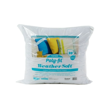 Poly Fil Weather Soft Pillow Insert 20 X 20 Walmart Com