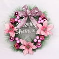 thumbnail image 6 of 12" Christmas Pine Needle Wreath Wreath PVC Ring Door Frame Window Pendant Christmas Wreath Garland Ornaments, 6 of 8