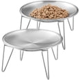 thumbnail image 1 of Comederos elevados de acero inoxidable para gatos Wellbro, 2 piezas, 1 of 6