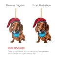 thumbnail image 5 of FUNDUFI Christmas Puppy Dog Hanging Pendants Casual Acrylic Flat Pendant Cute Dog Christmas Mini Ornaments Suitable For Holiday Home Party, 5 of 7