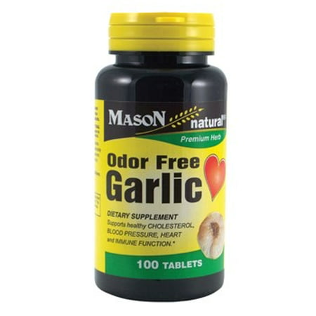 Mason Vitamins Natural Odor-Free Garlic Tablets -