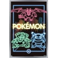 thumbnail image 1 of Pokémon - Neon Group Wall Poster, 14.725" x 22.375" Framed, 1 of 4