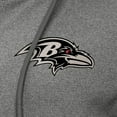 thumbnail image 2 of Women's Antigua  Heather Black Baltimore Ravens Seeker Full-Zip Hoodie Jacket, 2 of 2