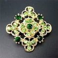 thumbnail image 4 of Alloy Brooches Set with Colorful Rhinestones 24pc for Wedding Bouquets and Dresses, 4 of 6