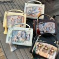thumbnail image 5 of Bolsos de mano de moda para mujer, estilo japonés, transparente, de gran capacidad, bolso de hombro con borlas, bolso estilo Ita, bolso de uniforme Lolita Kawaii, 5 of 5