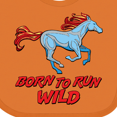 thumbnail image 4 of Inktastic Born to Run Wild- Galloping Horse Boys or Girls Baby Bib, 4 of 4