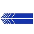 thumbnail image 1 of 2 Pcs Car Rearview Mirror Stickers Safety Simple Car Reflective Stickers for Doors Covers Window Blue, 1 of 9