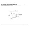 thumbnail image 2 of Kingston Brass KF5330BB Baseline 5/8-Inch x 3/8-Inch OD Comp Angle Stop Valve, Brushed Brass, 2 of 2