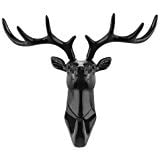 Rustic Deer Antler Vintage Rustic Cast Iron Deer Antlers Wall Hooks Decorative Wall Mounted Antique Shabby Chic Coat Keys Bags Cl ()