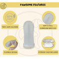 thumbnail image 3 of Juego de 2 cepillos de dientes para perros y estuche de almacenamiento de silicona no tóxica para limpieza de dientes Cuidado dental para eliminar la placa Cepillo de dientes para perros, gatos y cach, 3 of 4