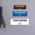 thumbnail image 2 of Basic Coat Room Sign (Ivory/Dark Brown) - Medium, 2 of 4