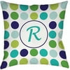 Thumbprintz Dots Monogram Green Decorative Pillows