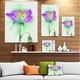 Belle Aquarelle Violette Fleur - Toile Florale Art Imprimer – image 3 sur 4