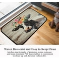 thumbnail image 5 of Farmhouse Kitchen Rugs Bull''s Head Flower Kitchen Mat Home Sweet Home Cow Floor Rug Non Slip Kitchen Runner Rug Throw Rugs Indoor/Outdoor Floor Mat for Home Kitchen Entrance Door Mat 17x30+17x47inch, 5 of 6