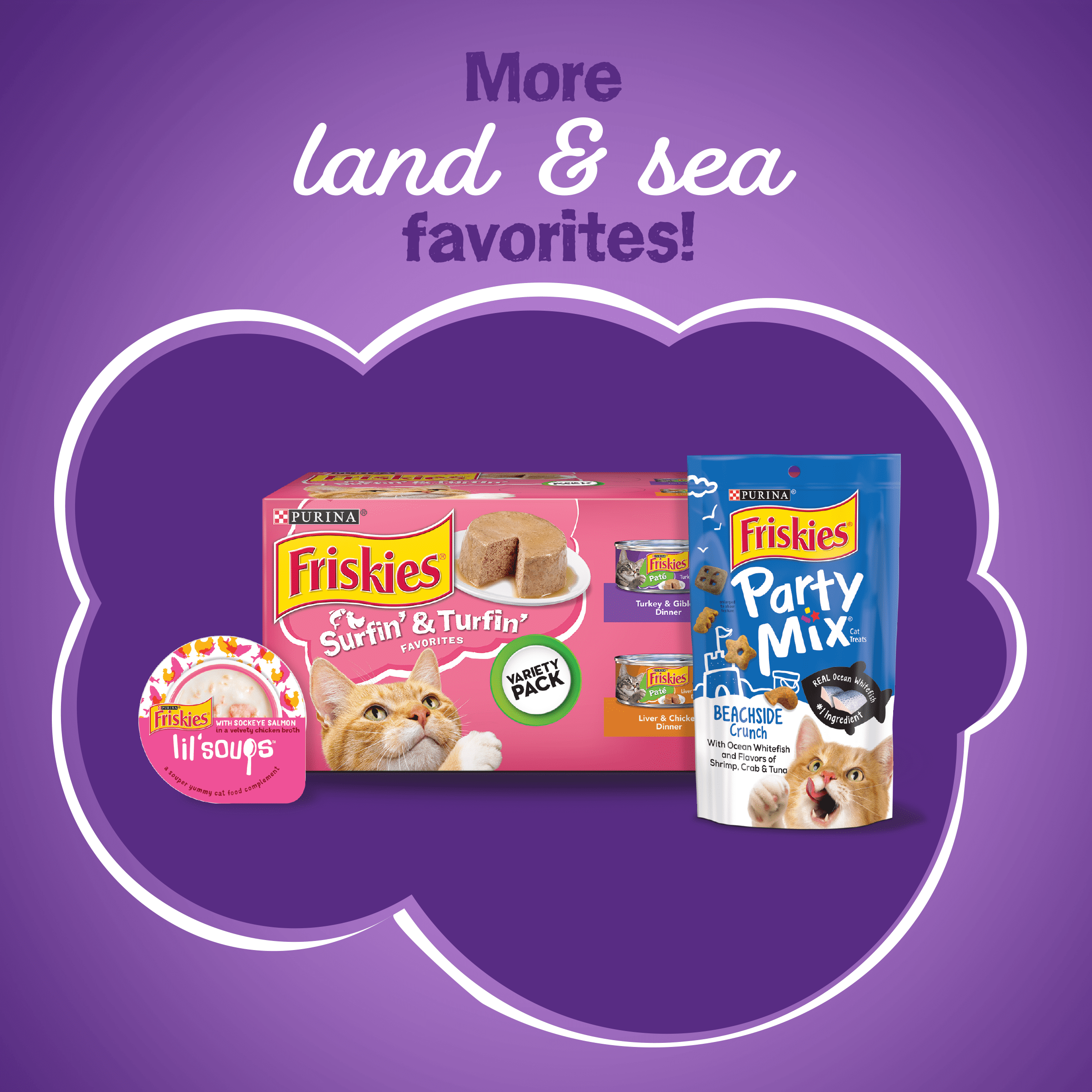 Friskies surf and turf cat food deals