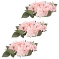 thumbnail image 3 of 3Pcs Candle Rings Wreaths Artificial Rose Flower Candle Ring for Wedding Table Party Home Decor, 3 of 4