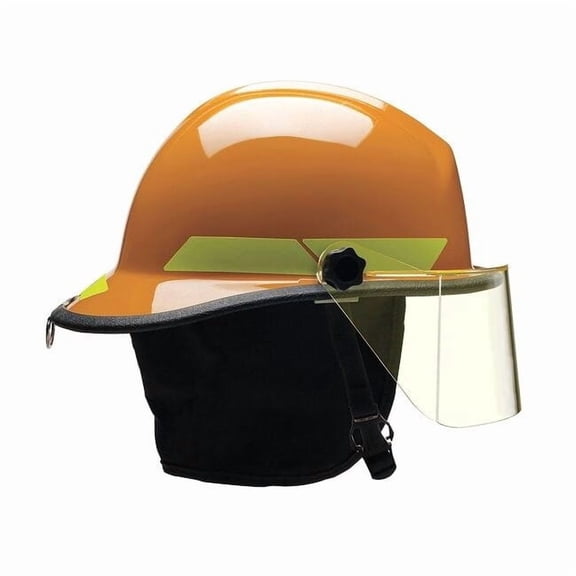 Bullard Fire Helmet,Orange,Fiberglass FXSOR