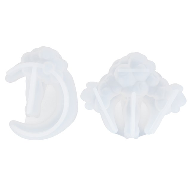 uds molde de silicona de gato estrella molde en forma de luna DIY suministros de decoración artesanal hechos a mano