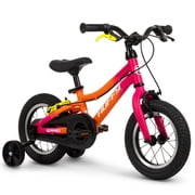Huffy 12-Inch GRM Kids’ Bike, Multiple Ways to Learn: Balance Mode, Training Wheels & Standard Riding, Triple Brake System, Parent Assist Handle, Fits Riders 33–43 Tall, Ages 3-5, Fuchsia