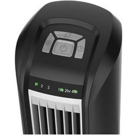 Lasko - Oscillating Tower Fan with Remote Control - Black and Silver