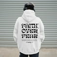 thumbnail image 4 of Christian Hoodies for Men 2025 Faith Over Fear Hoodie Graphic Hoodie with Pockets Hooded Sweatshirt Pullover Tops, 4 of 5