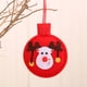 thumbnail image 4 of Naiovety Colgante de árbol temático de Navidad para Hotel de oficina, sala de estar, dormitorio, puerta, ventana, adorno de tela, decoración Kits de decoración para fiestas Rojo, 4 of 6
