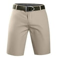 thumbnail image 2 of ZQUUVOU Men's Dress Shorts Casual Pockets Zipper Button Comfortable Shorts Cargo Pant Beige, 2 of 3