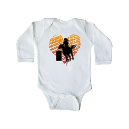 

Inktastic Barrel Racing Rodeo Cowgirl Gift Baby Girl Long Sleeve Bodysuit