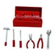 thumbnail image 3 of Caja de herramientas para reparación de casas de muñecas, juguetes de simulación, adornos para casas pequeñas, accesorios en miniatura, mini estuche Estuche rojo, 3 of 10