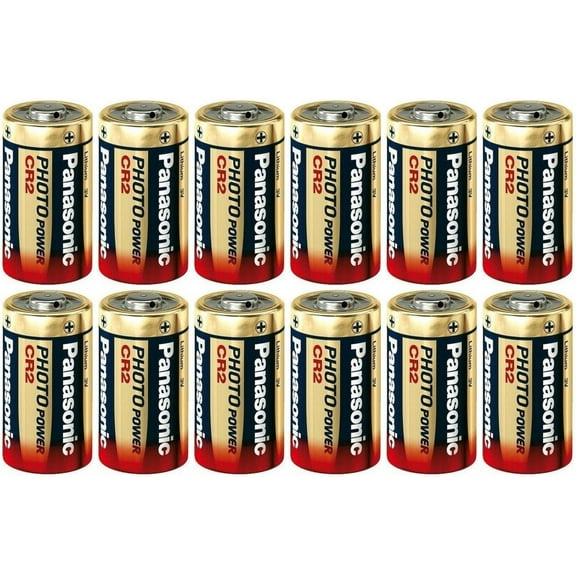 Panasonic Ultra CR2 3v Lithium Photo Battery DL-CR2 12 Pack