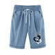 thumbnail image 1 of Pantalones Cortos Casuales de Cintura Elástica de Béisbol Impresos, Pantalones de Pijama con Cordón para el Hogar, la Playa, la Ropa de Dormir Y el Uso Diario, 1 of 2