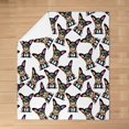 thumbnail image 3 of Halloween Theme Flannel Fleece Throw Blanket 40"x50" Kids Cute Pug Dog Plush Blanket for Boys Girls Teens Hippie Pug Puppy Fuzzy Blanket Boho Kawaii Dog All Season Bed Blanket, 3 of 6