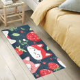 thumbnail image 2 of Bath Mat Soft Plush Non-Slip Absorbent Bathroom Rugs 39"x20" Cute Cat with Strawberry, 2 of 8