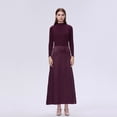 thumbnail image 3 of Suéter de punto trenzado para mujer de AP Otoño e Invierno 2025 Vestido de satén suave e informal disponible en cinco colores para mujer, 3 of 5