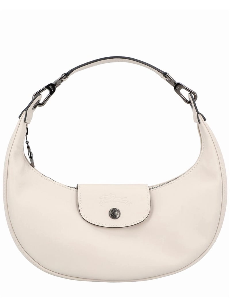 LONGCHAMP ショルダーバッグ ホワイト Longchamp Le Pliage Xtra Small Leather Shoulder Bag, White