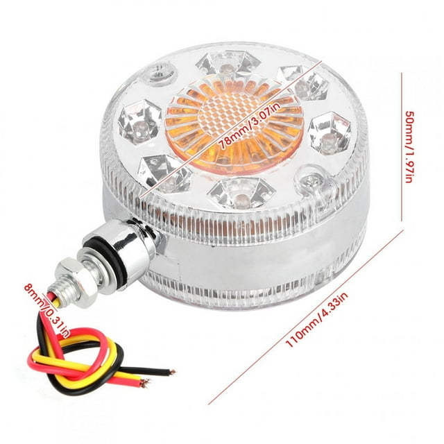 Luz De Marcador Lateral Del Coche, Usos Múltiples Rojo Amarillo 24 V ABS Lámpara Indicadora Lateral Universal Para Camión Para Remolque