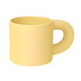 thumbnail image 1 of Taza publicitaria de cerámica con acabado mate amarillo 13.8 x 8.2 x 8.7, 1 of 3