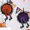 Purple+Orange, variant on Halloween Decorations Witch's Leg Halloween Wreath-Halloween Front Door Decoration Lace Spider Wreath