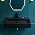 thumbnail image 6 of Claire 30" Rectangle Wall-Mount Bathroom Sink in Matte Black, 6 of 11
