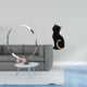 thumbnail image 2 of Elegante Organizador De Botellero De Metal Con Estatua De Gato, Figura Decorativa De Resina Coleccionable Para Sala De Estar, Dormitorio, Entrada Y Exhibición., 2 of 8