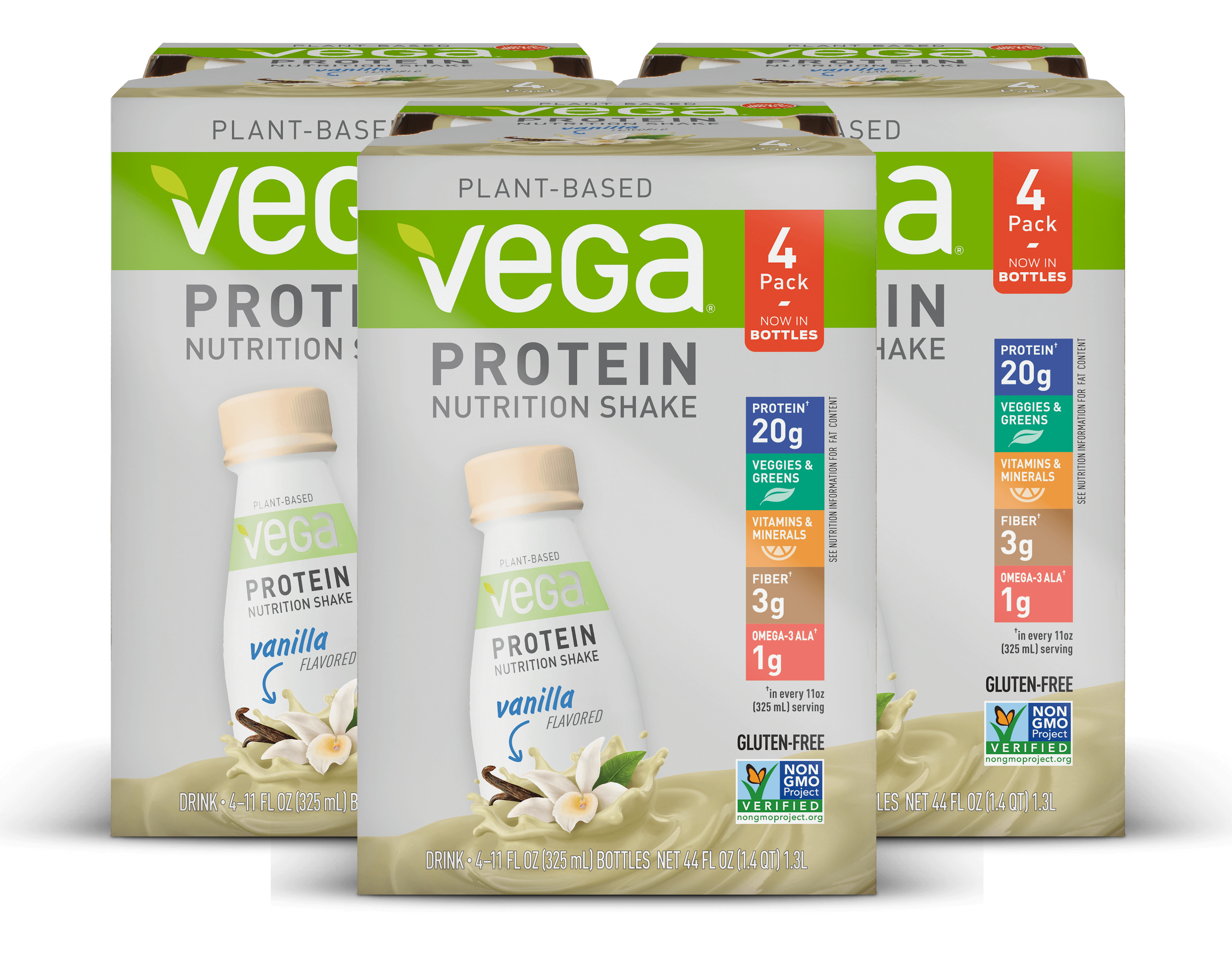 Vega Vegan Protein Nutrition Shake Vanilla 20g Protein 11 Fl Oz 12